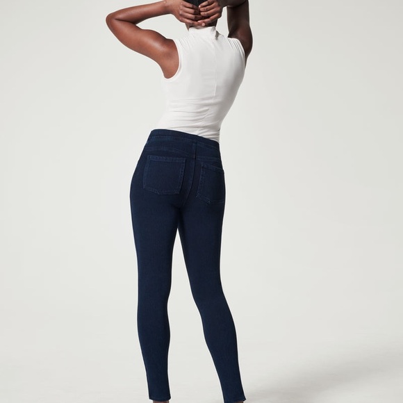 SPANX Jean-ish Ankle Leggings Twilight Rinse Medium - Picture 2 of 5